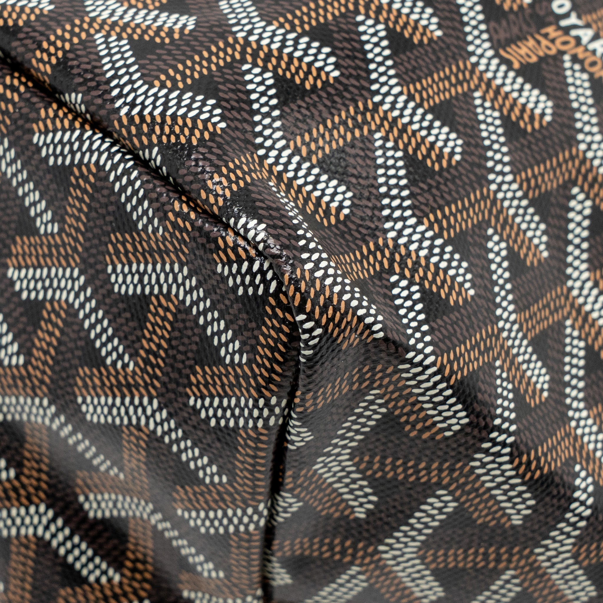 GOYARD SAINT LOUIS GM TOTE GOYARDINE CANVAS BLACK/BROWN SHW