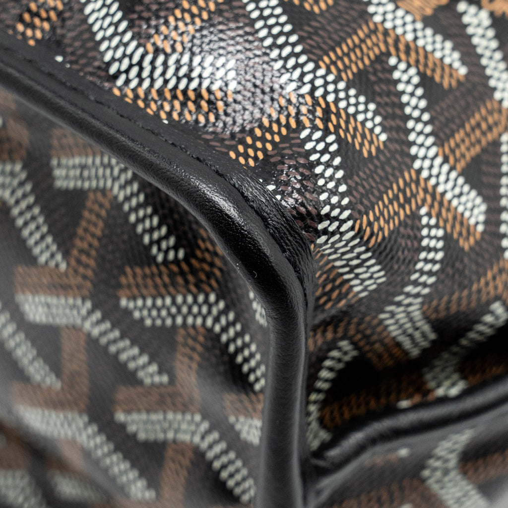 GOYARD MINI ANJOU TOTE GOYARDLINE CANVAS/LEATHER BLACK SHW