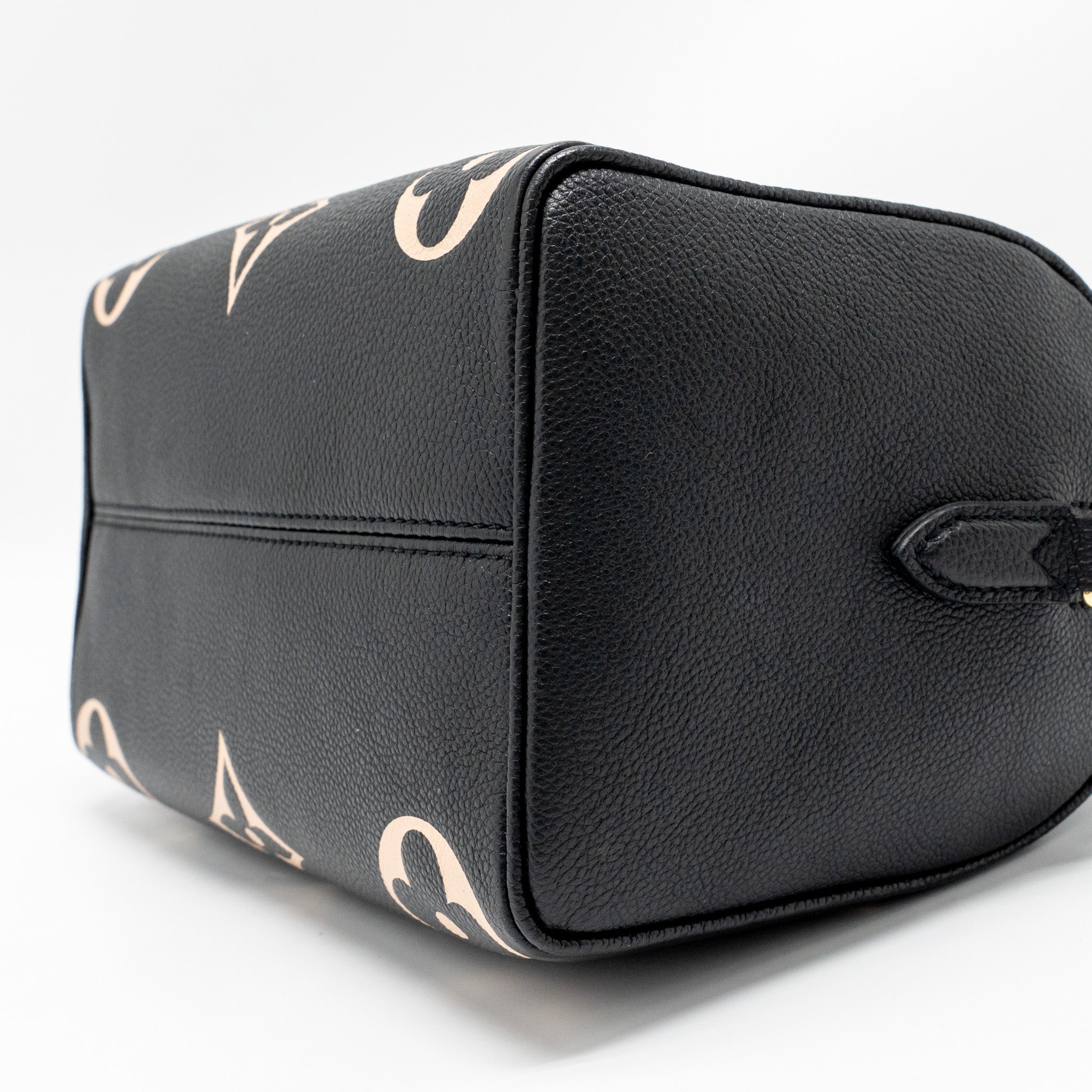 LOUIS VUITTON SPEEDY BANDOULIERE 25 BICOLOUR MONOGRAM EMPREINTE LEATHER BLACK/BEIGE GHW