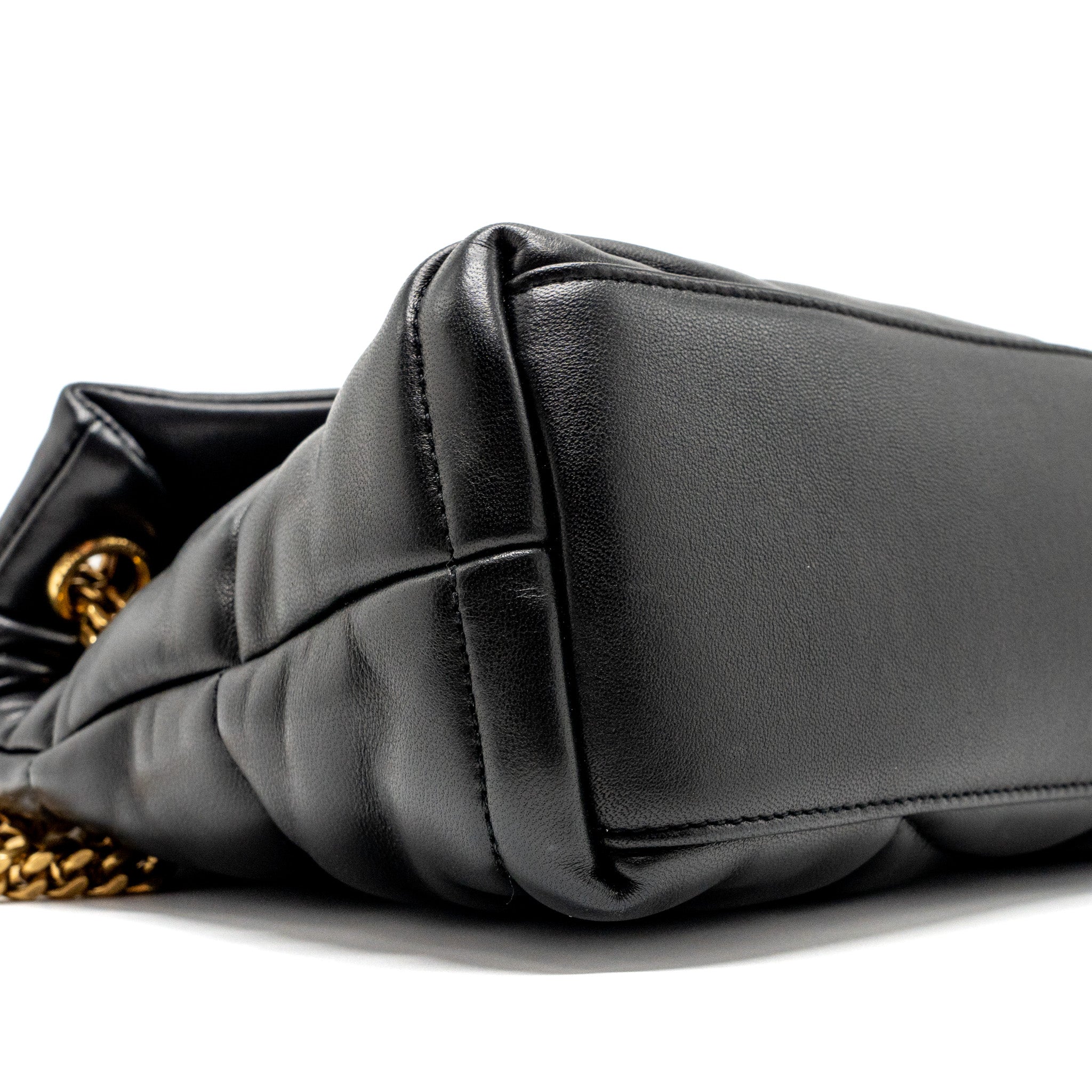 SAINT LAURENT/YSL SMALL PUFFER BAG NAPPA BLACK MULTICOLOUR HARDWARE