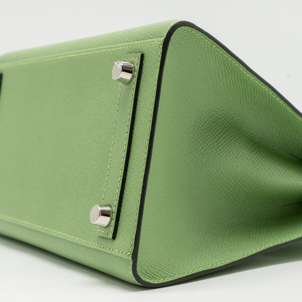 HERMES BIRKIN 25 EPSOM VERT CRIQUET SHW