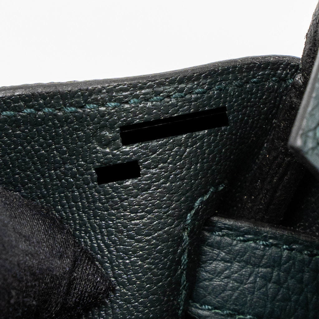 HERMES BIRKIN 25 TOGO VERT CYPRES GHW
