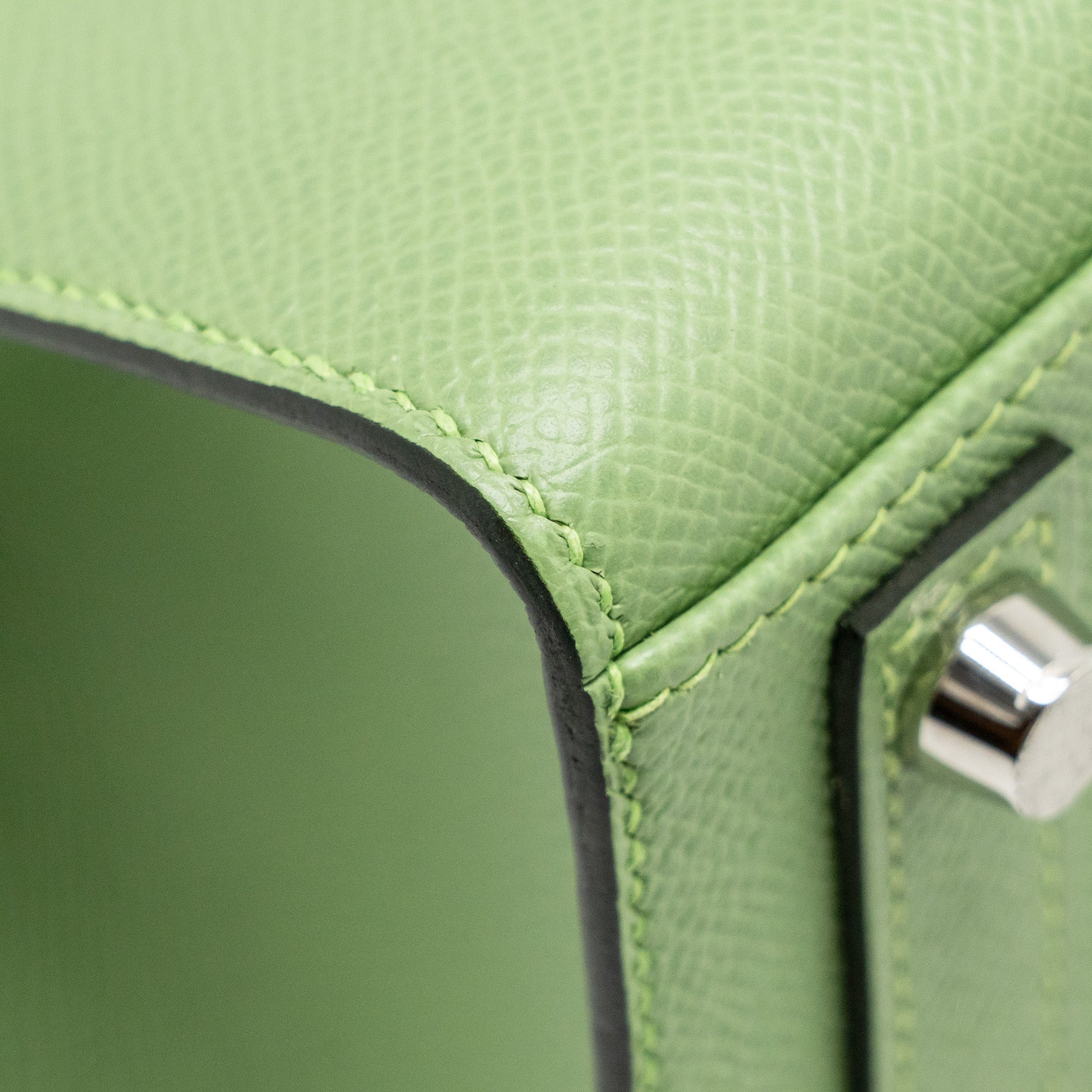 HERMES BIRKIN 25 EPSOM VERT CRIQUET SHW