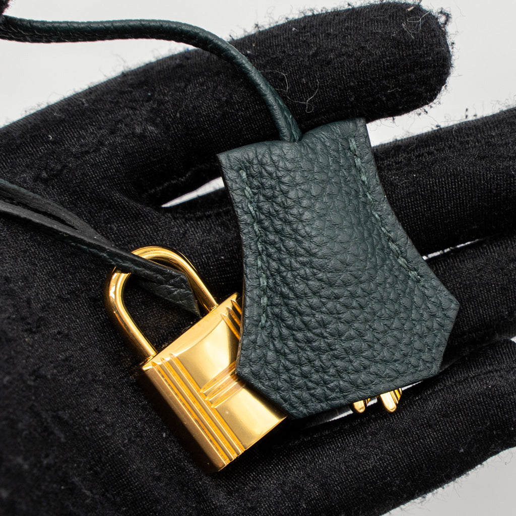 HERMES BIRKIN 25 TOGO VERT CYPRES GHW
