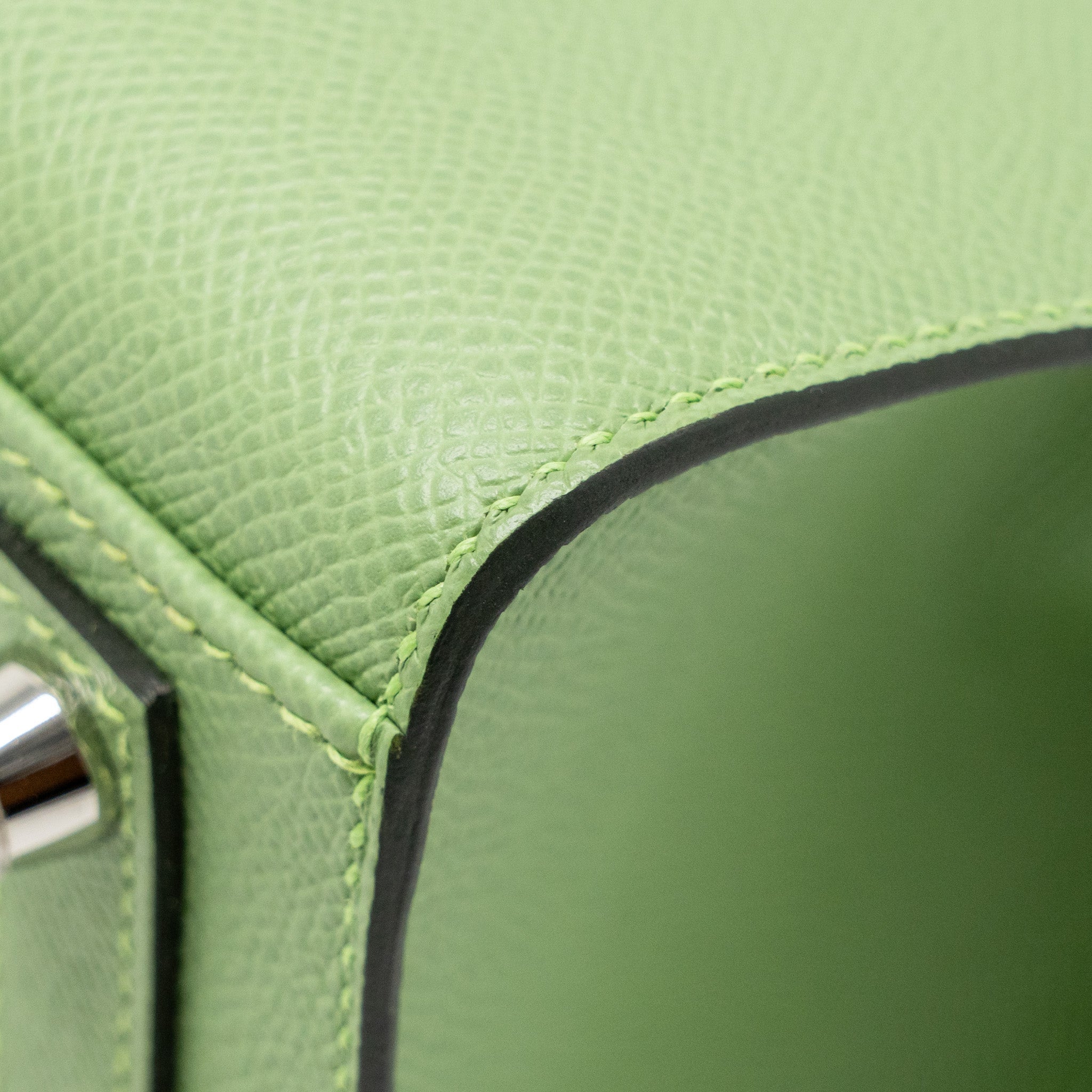 HERMES BIRKIN 25 EPSOM VERT CRIQUET SHW