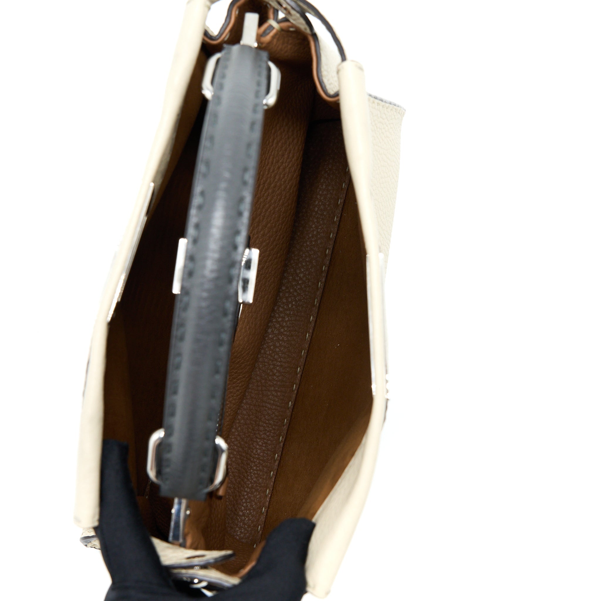 FENDI PEEKABOO GRAINED CALFSKIN MIX ROMANO/AACANARA SHW