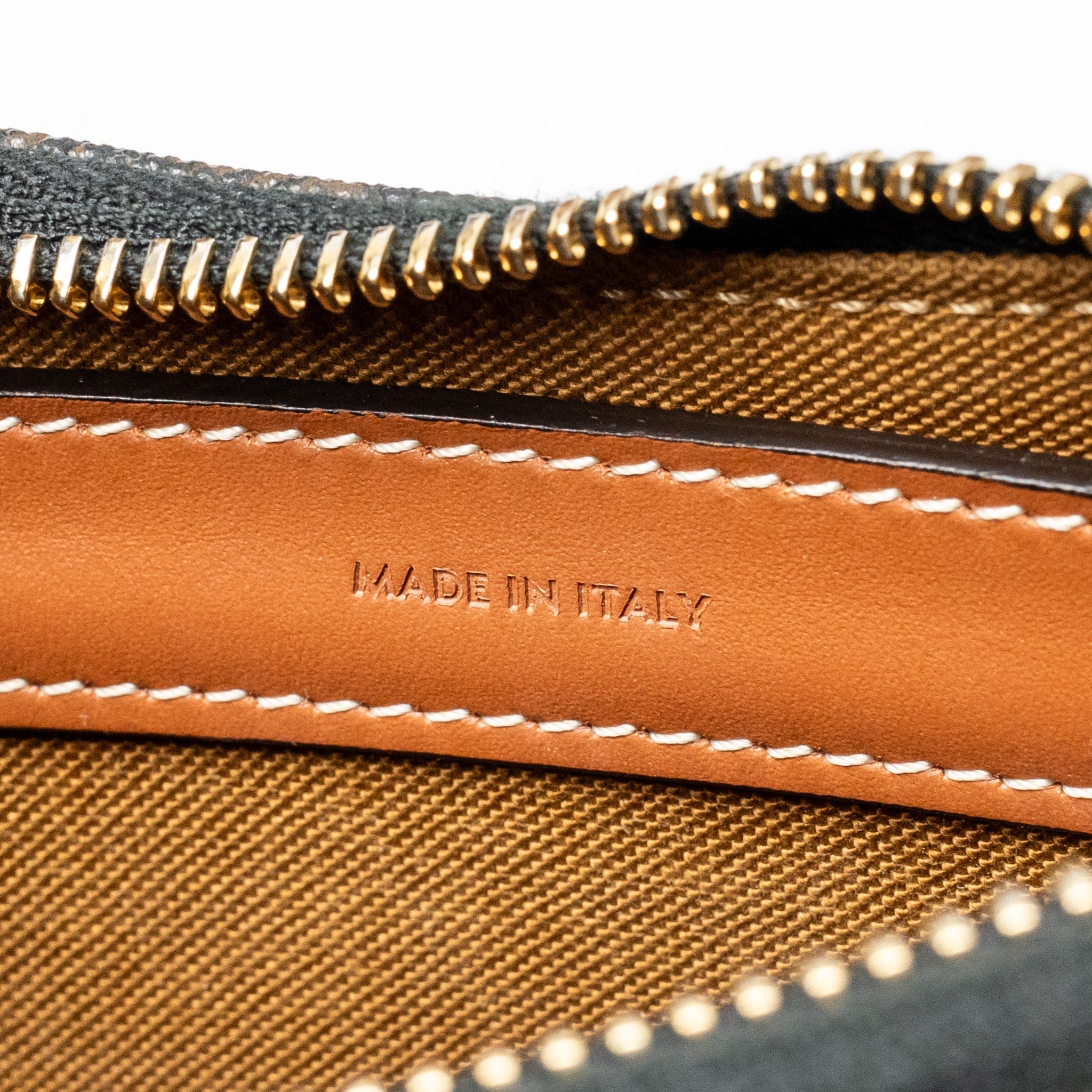 CELINE AVA BAG TRIOMPHE CANVAS/ CALFSKIN TAN GHW