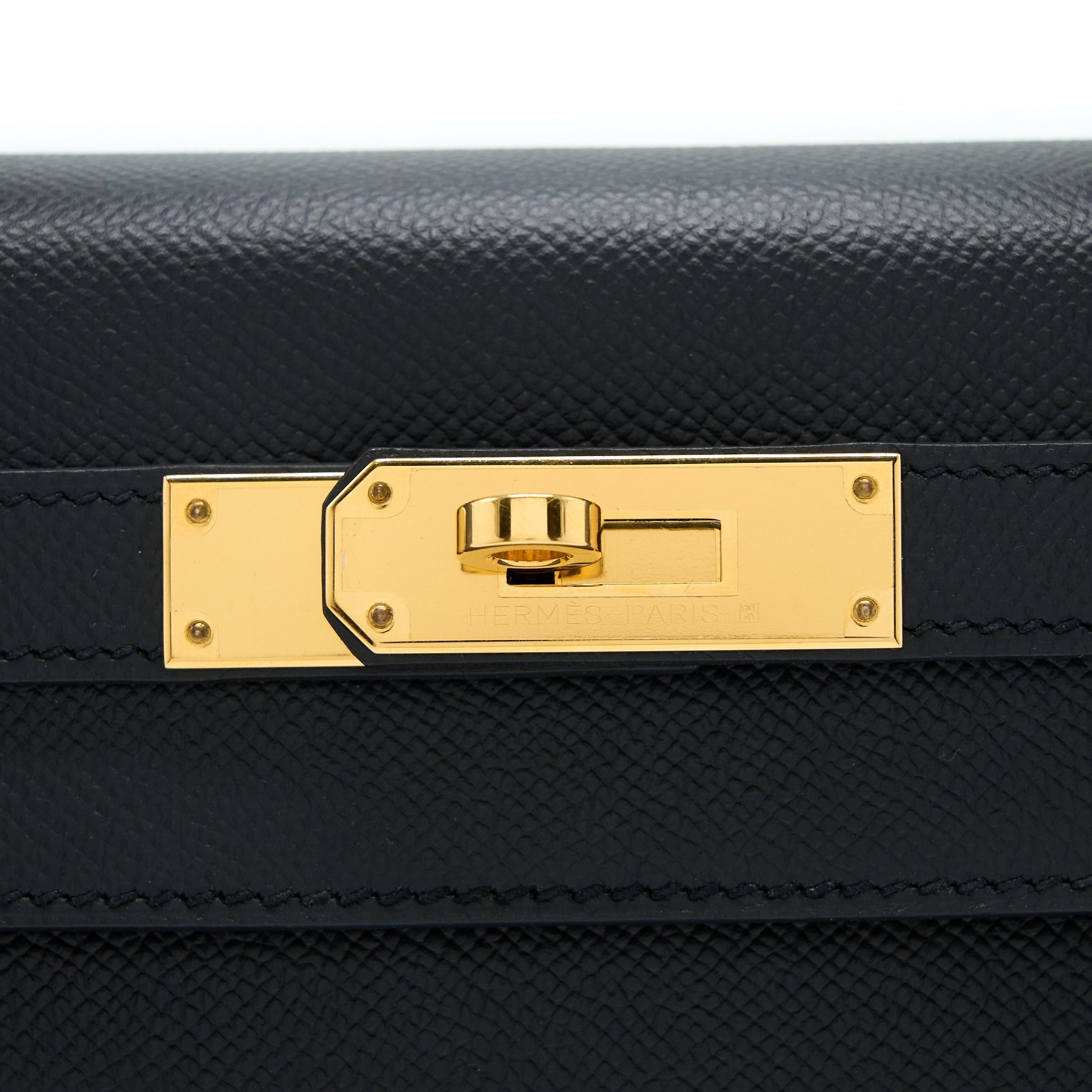 HERMES KELLY 28 EPSOM BLACK GHW