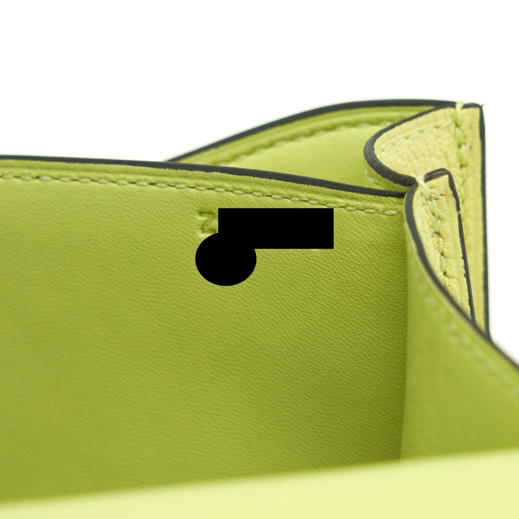 HERMES MINI CONSTANCE CHEVRE MYSORE R9 JAUNE BOURGE SHW