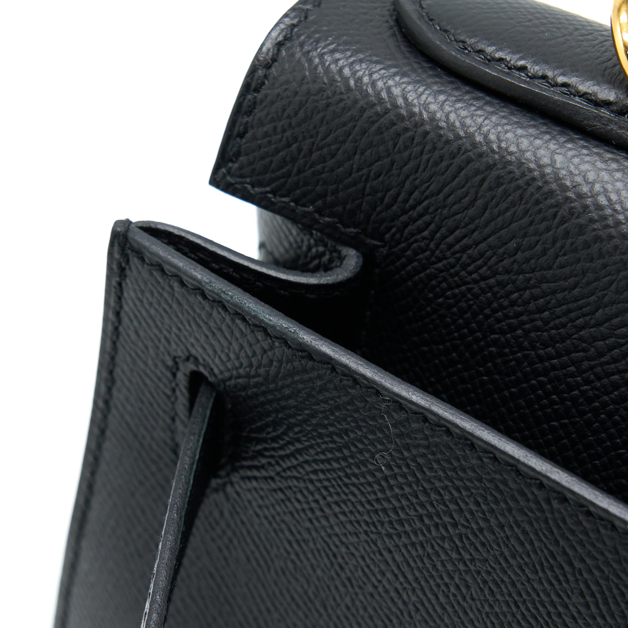 HERMES KELLY 28 EPSOM BLACK GHW