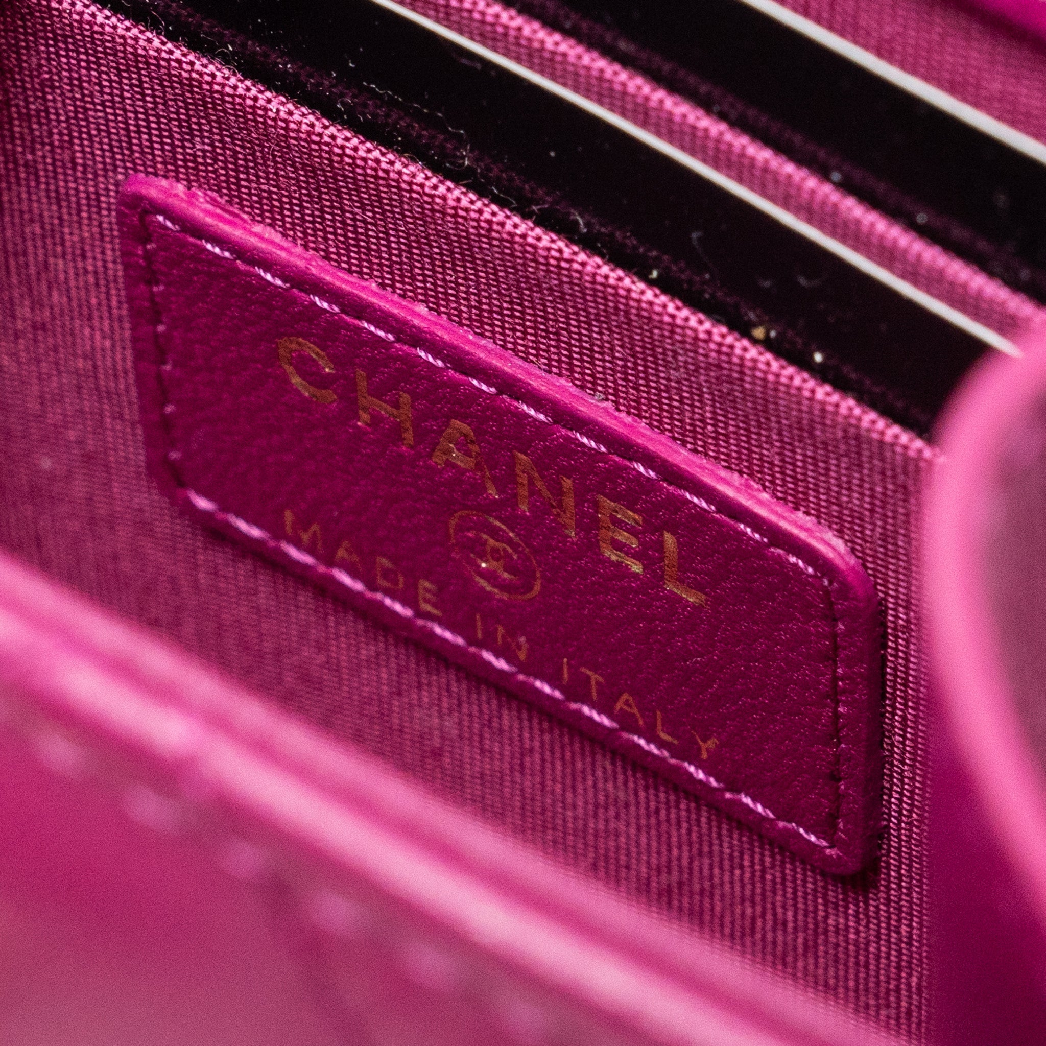 CHANEL MINI TRENDY CC CLUTCH LAMBSKIN PINK LGHW