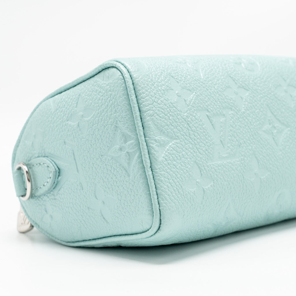 LOUIS VUITTON NANO SPEEDY MONOGRAM EMPREINTE LEATHER MINT GREEN SHW