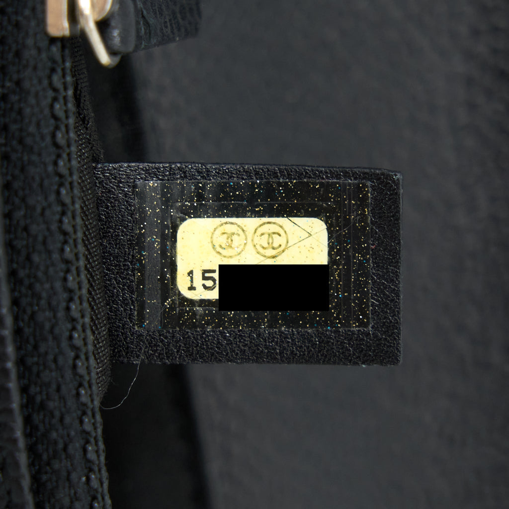 CHANEL HALF MOON WALLET ON CHAIN CAVIAR BLACK SHW