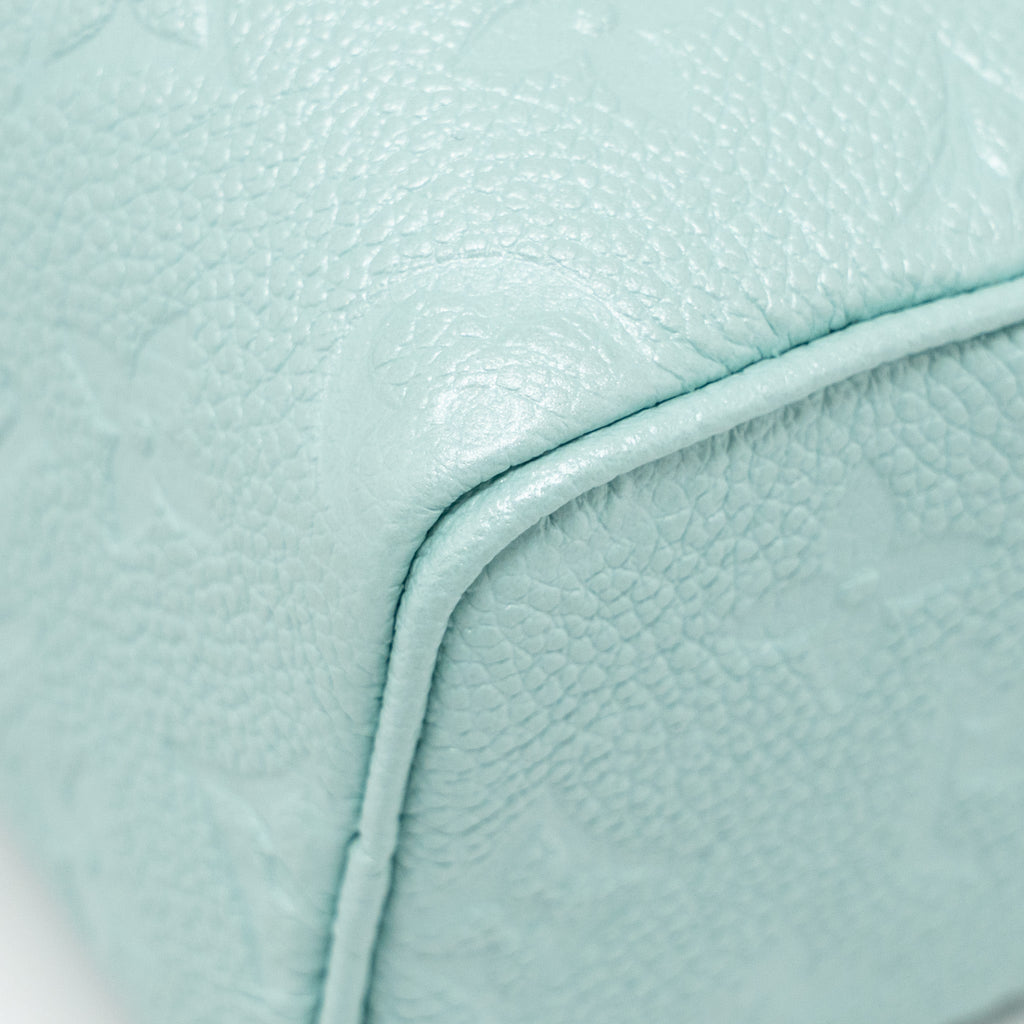 LOUIS VUITTON NANO SPEEDY MONOGRAM EMPREINTE LEATHER MINT GREEN SHW