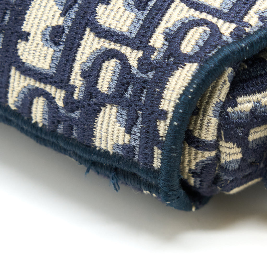 DIOR SADDLE BAG BLUE OBLIQUE EMBROIDERY GHW
