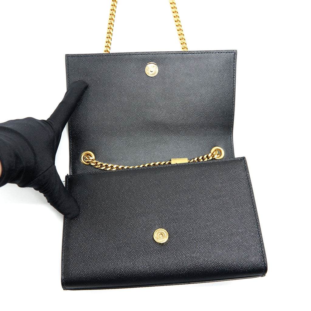 SAINT LAURENT/YSL SMALL KATE CHAIN CROSSBODY BLACK GHW