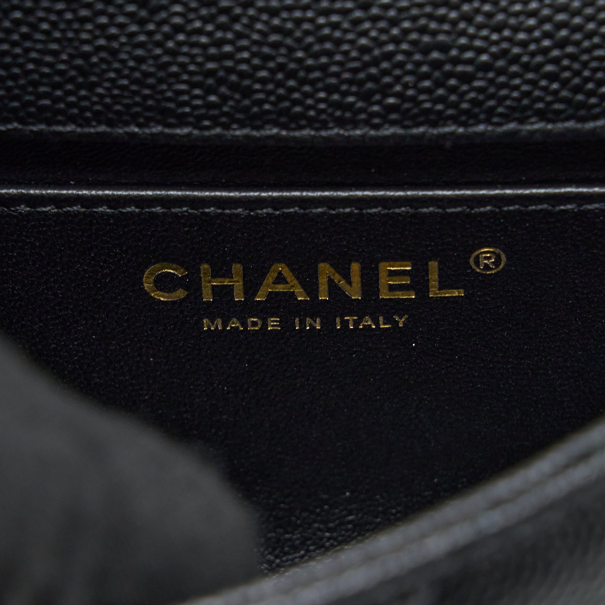 CHANEL 23P MINI COCO LOVE FLAP BAG CAVIAR BLACK GHW (MICROCHIP)