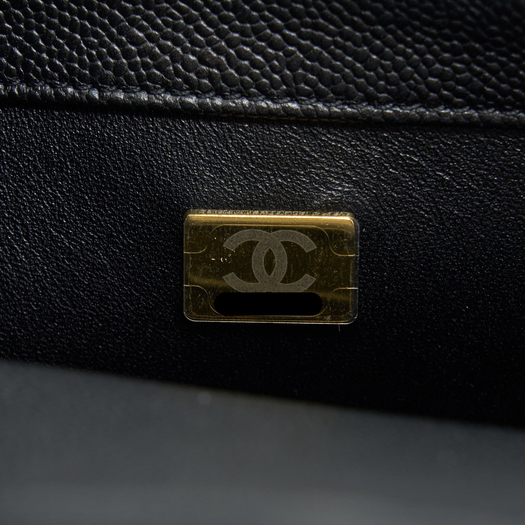 CHANEL 23P MINI COCO LOVE FLAP BAG CAVIAR BLACK GHW (MICROCHIP)