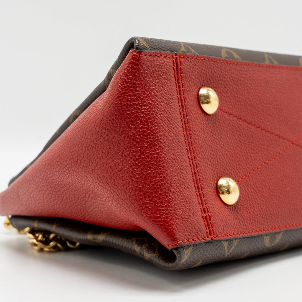 LOUIS VUITTON SURENE BB MONOGRAM CANVAS RED GHW