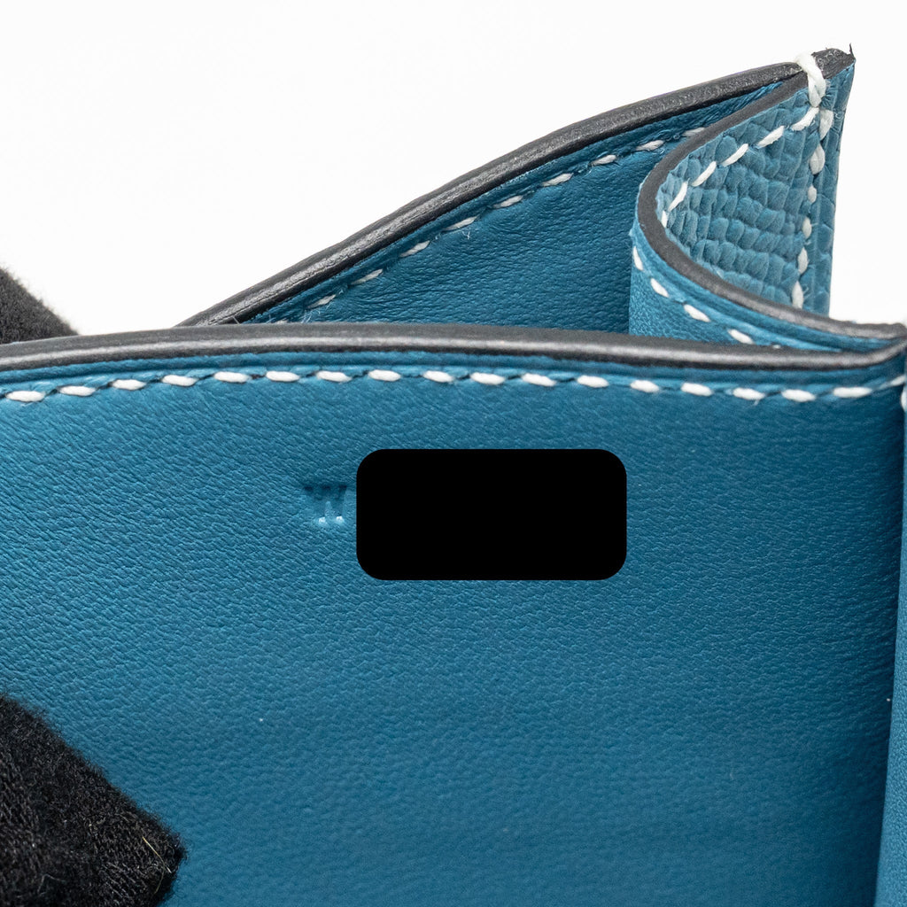 HERMES MINI CONSTANCE EPSOM D2 NEW BLUE JEAN GHW