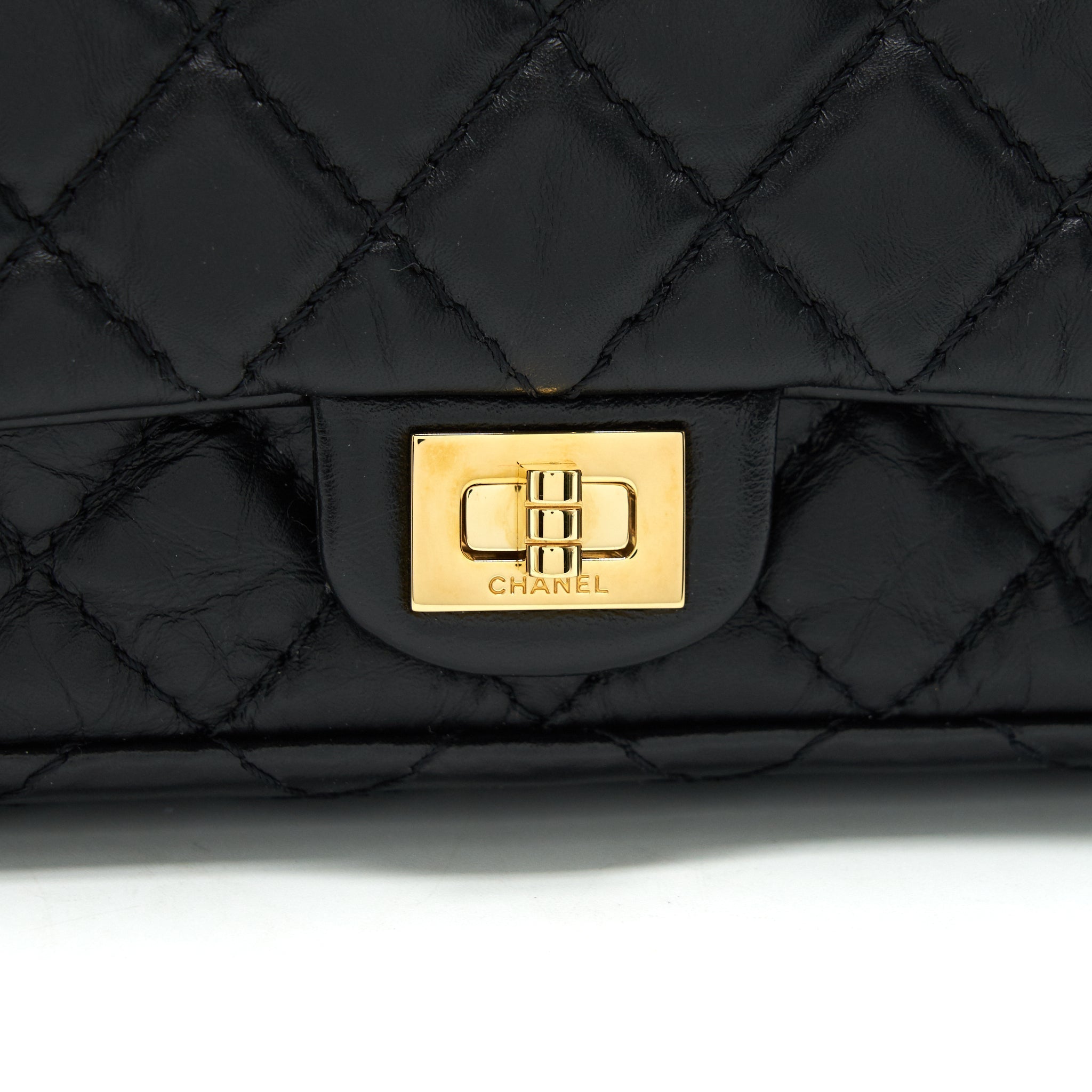 CHANEL 2.55 WAIST BAG IN BLACK GHW