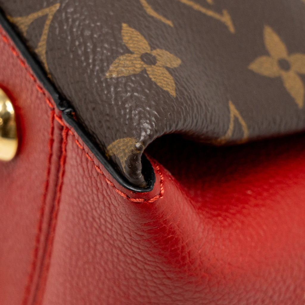 LOUIS VUITTON SURENE BB MONOGRAM CANVAS RED GHW