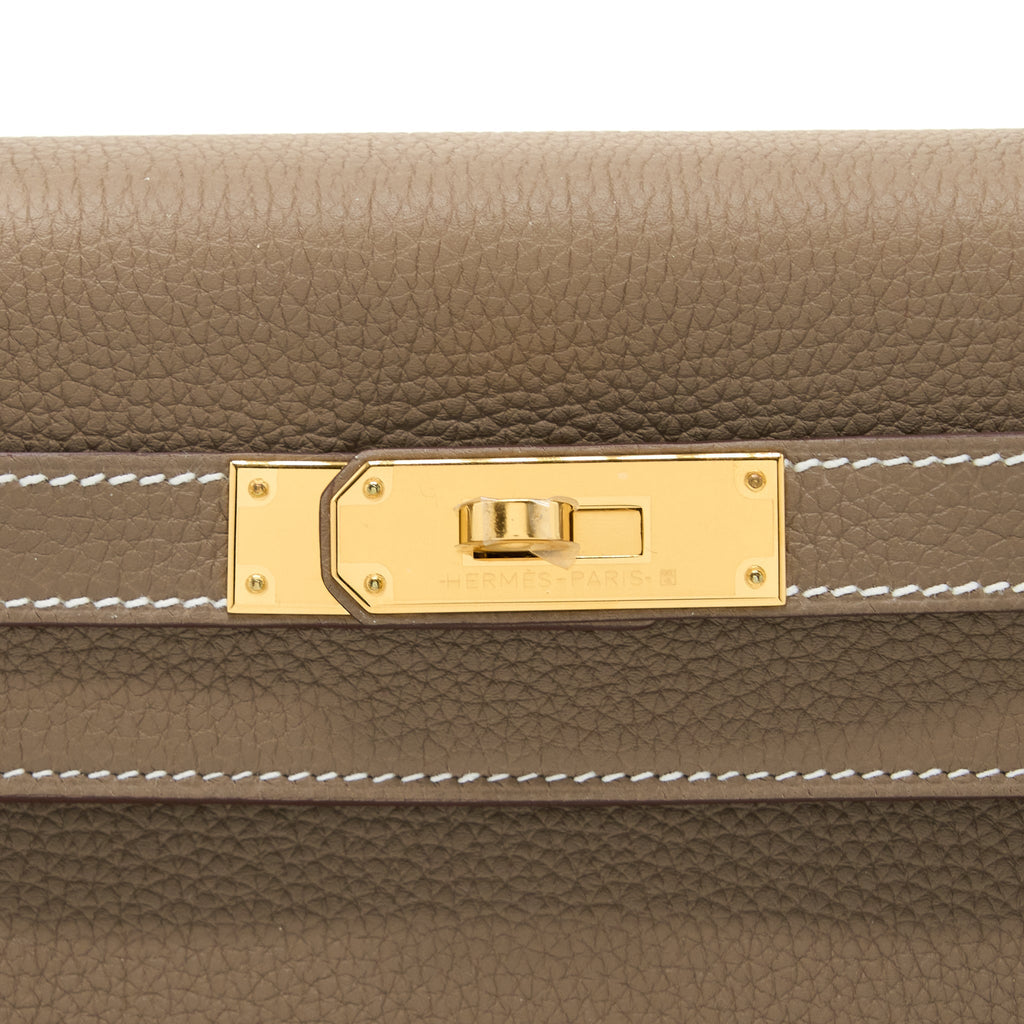 HERMES KELLY 28 TOGO ETOUPE GHW