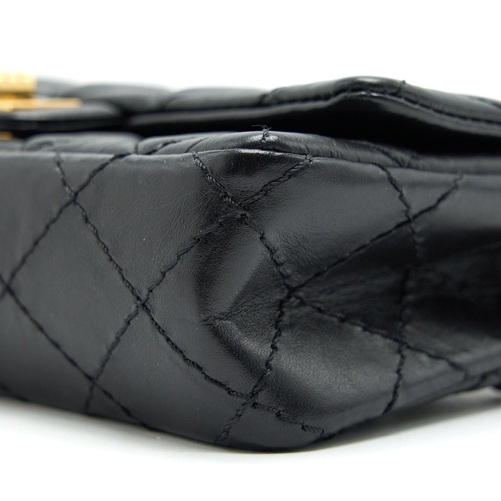 CHANEL 2.55 WAIST BAG IN BLACK GHW