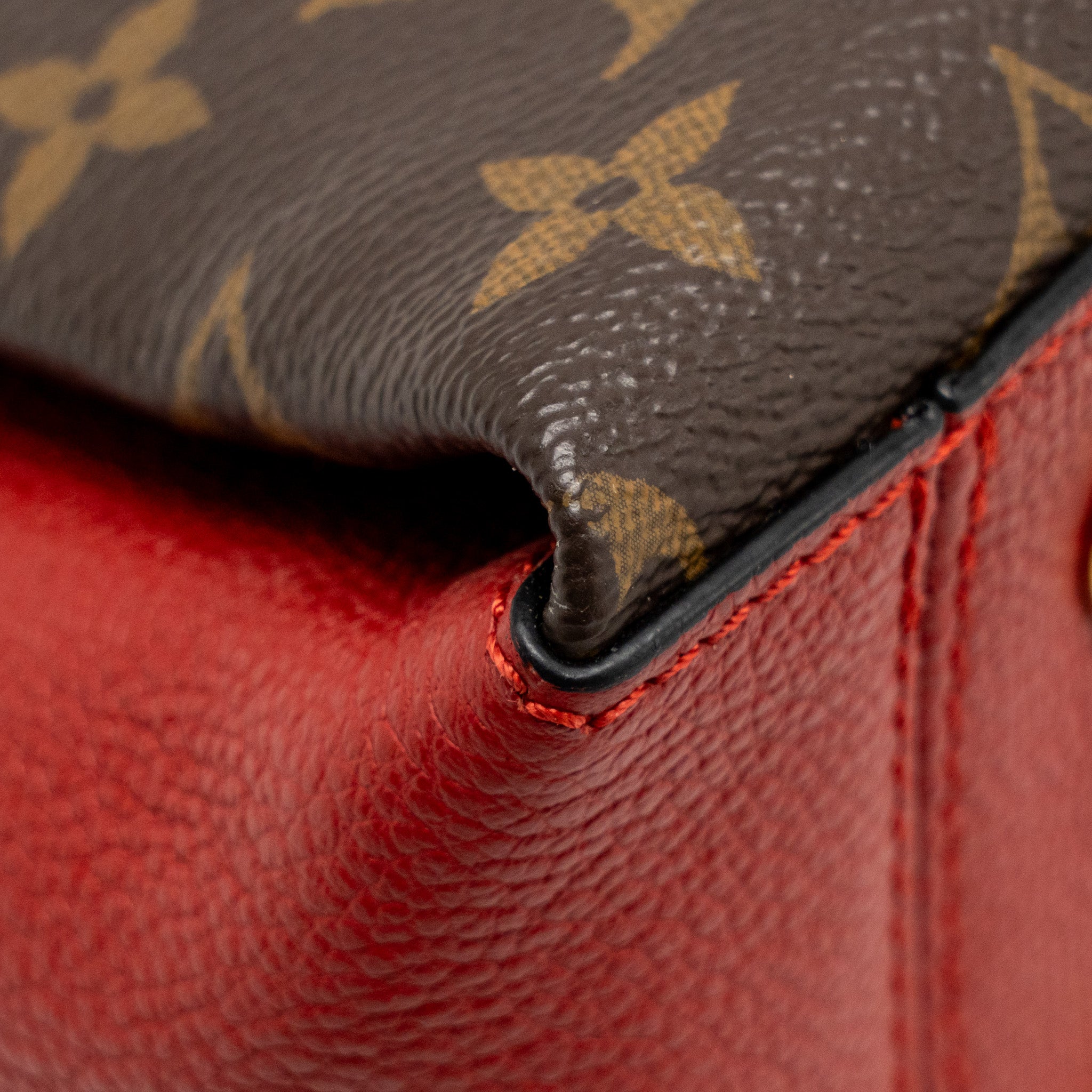 LOUIS VUITTON SURENE BB MONOGRAM CANVAS RED GHW