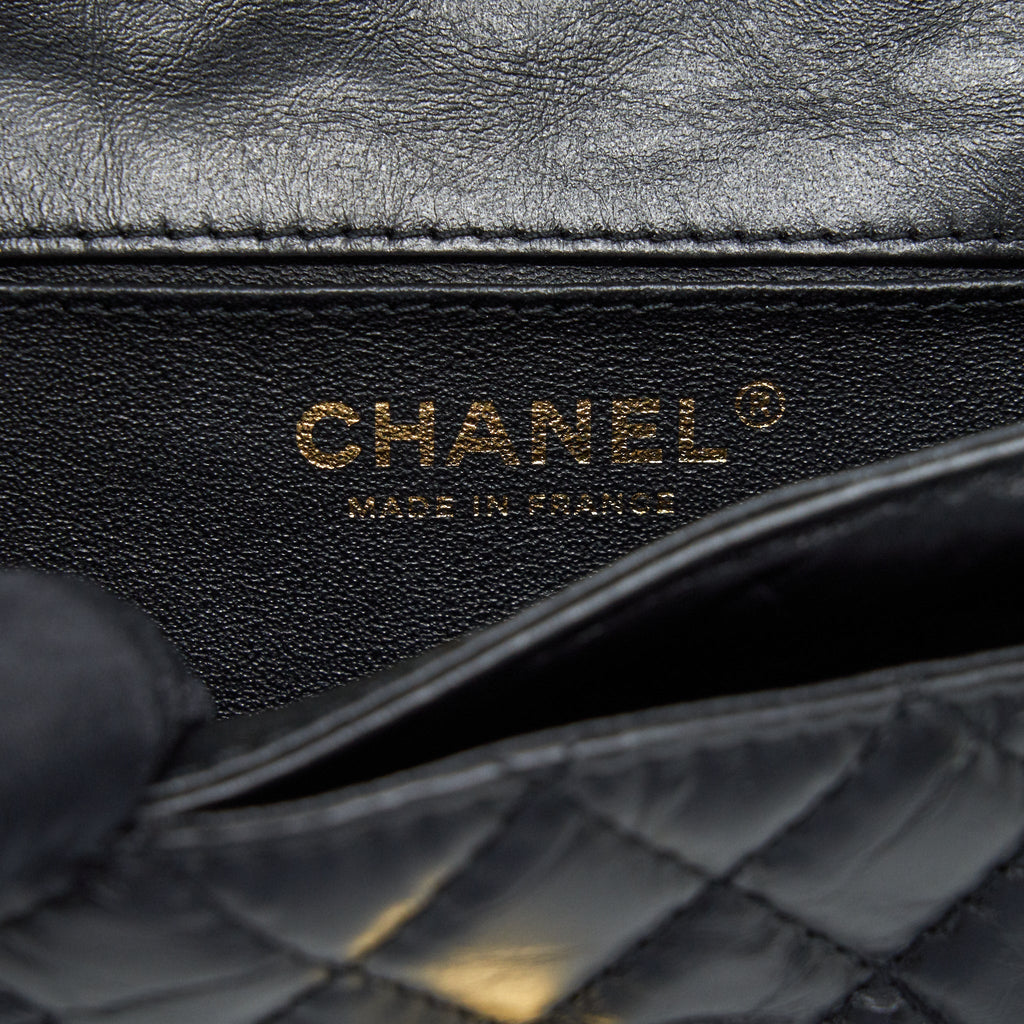 CHANEL 2.55 WAIST BAG IN BLACK GHW