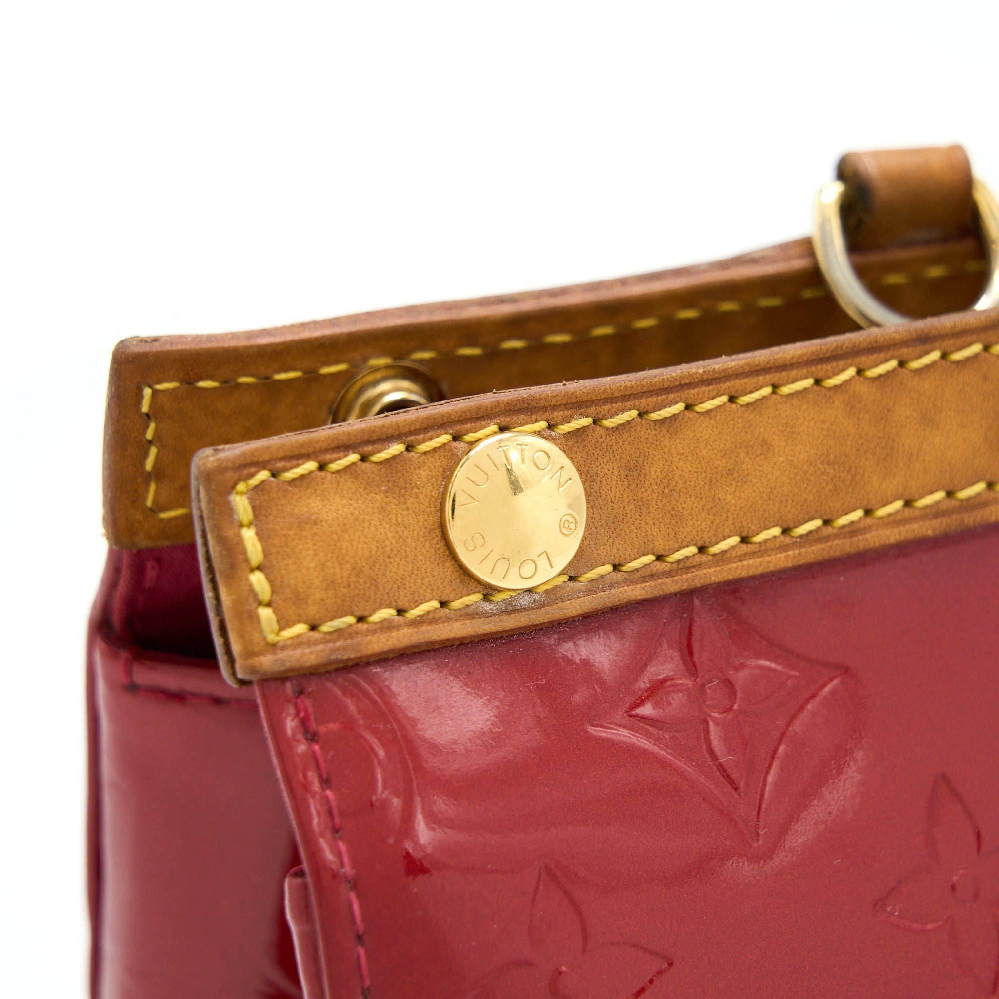 LOUIS VUITTON ROXBURY DRIVE MONOGRAM VERNIS RED GHW