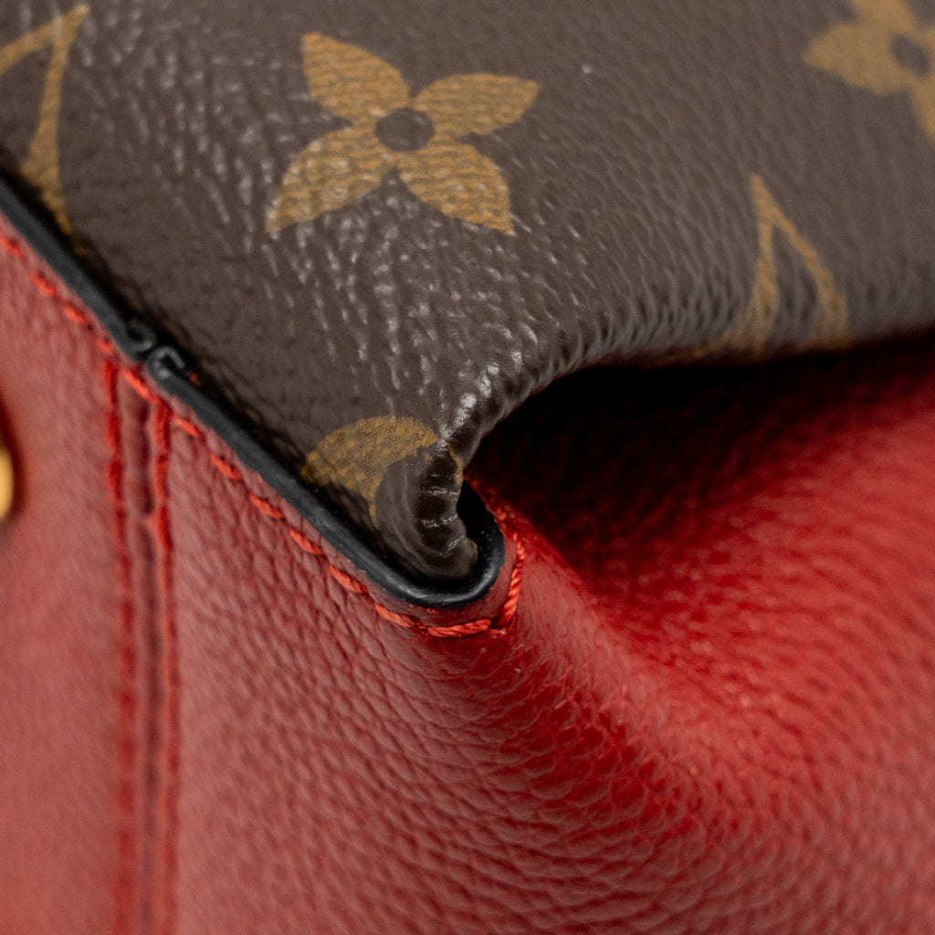 LOUIS VUITTON SURENE BB MONOGRAM CANVAS RED GHW