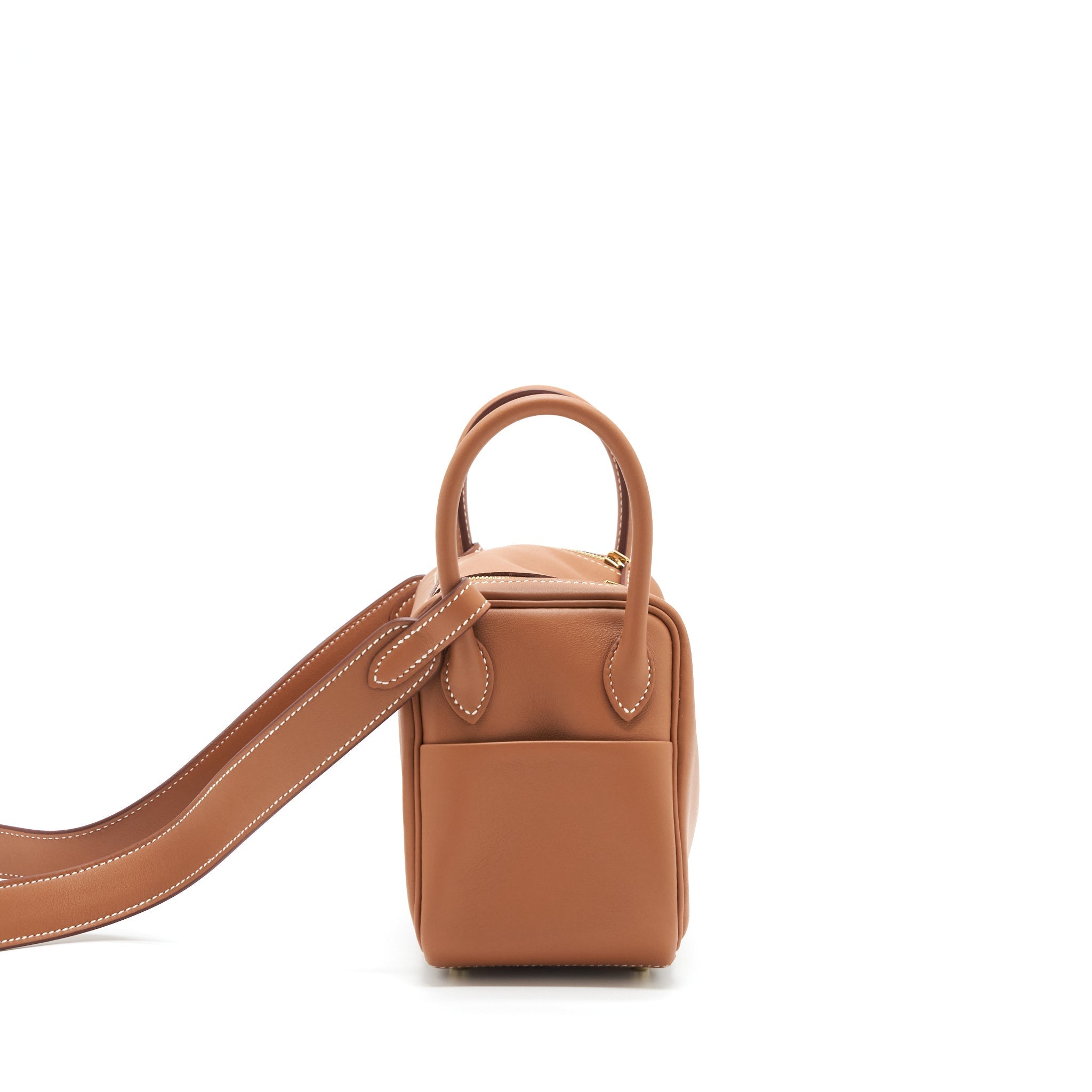 HERMES MINI LINDY SWIFT GOLD GHW