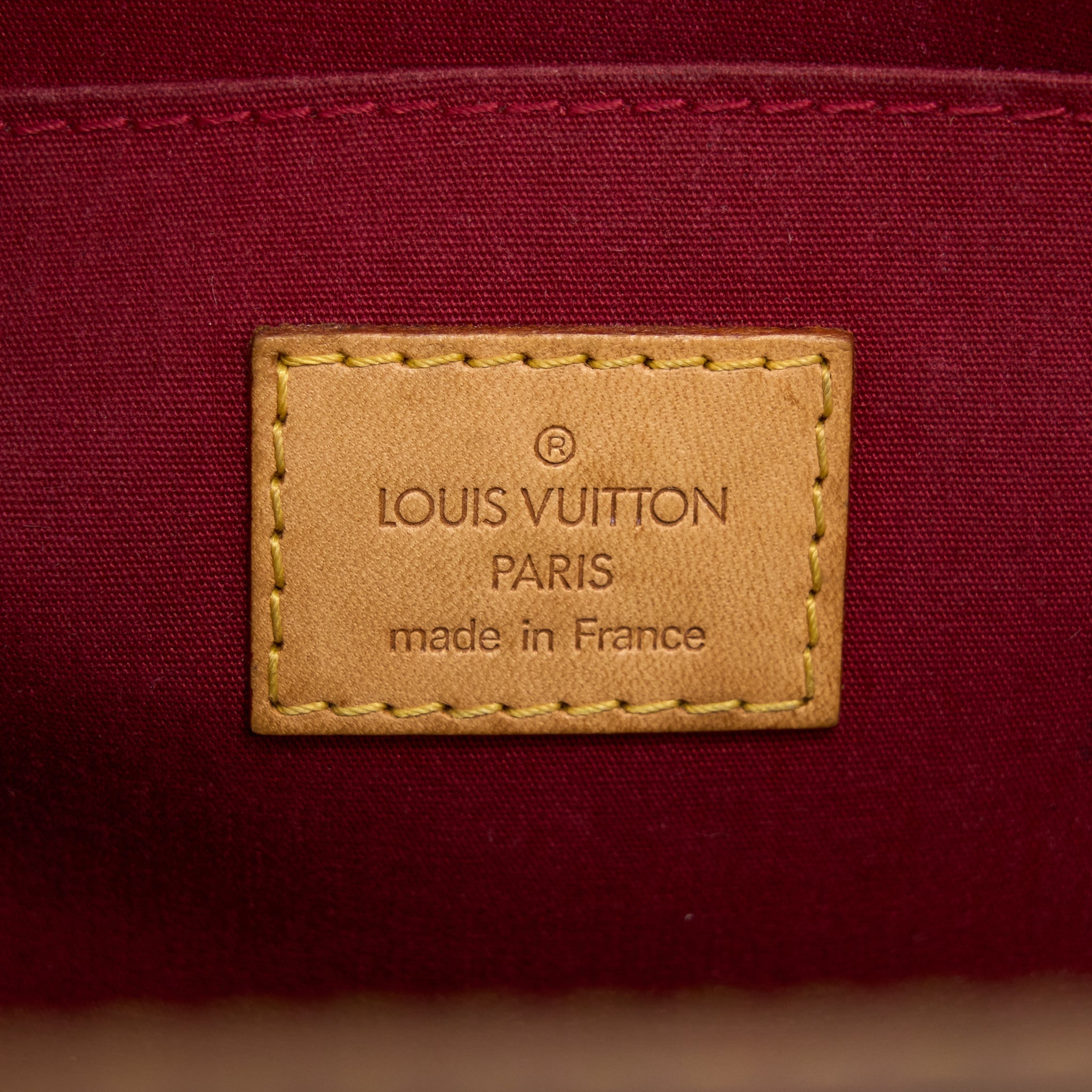 LOUIS VUITTON ROXBURY DRIVE MONOGRAM VERNIS RED GHW