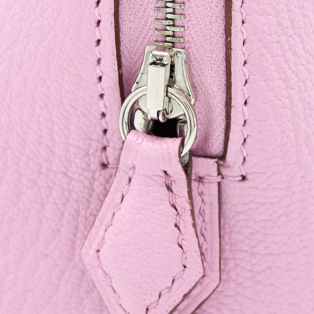 HERMES MINI BOLIDE CHÈVRE MYSORE X9 MAUVE SYLVESTRE SHW