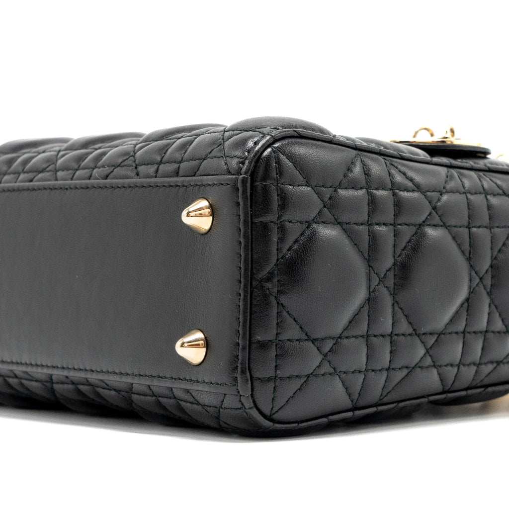 DIOR SMALL MY ABC LADY DIOR LAMBSKIN BLACK GHW