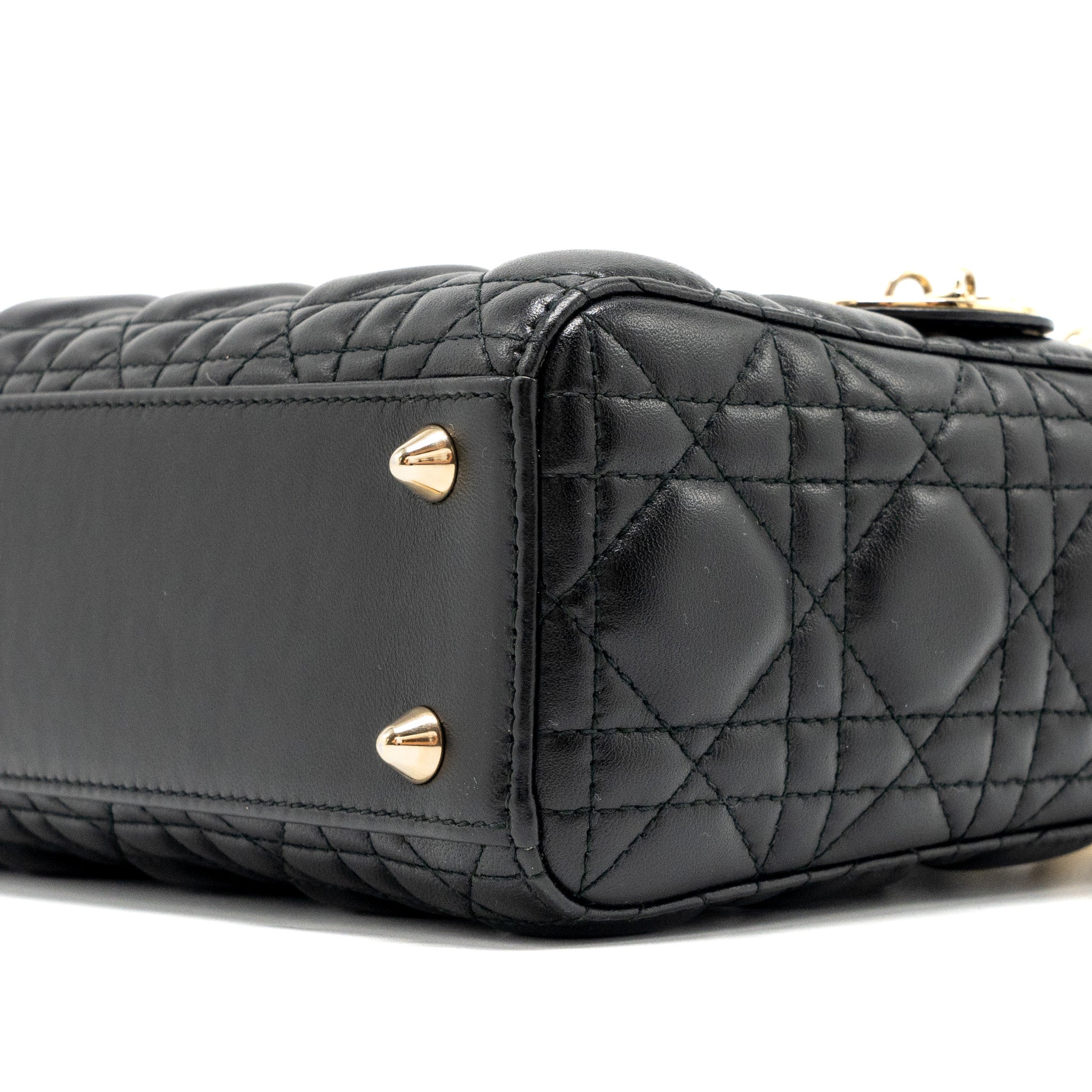 DIOR SMALL MY ABC LADY DIOR LAMBSKIN BLACK GHW