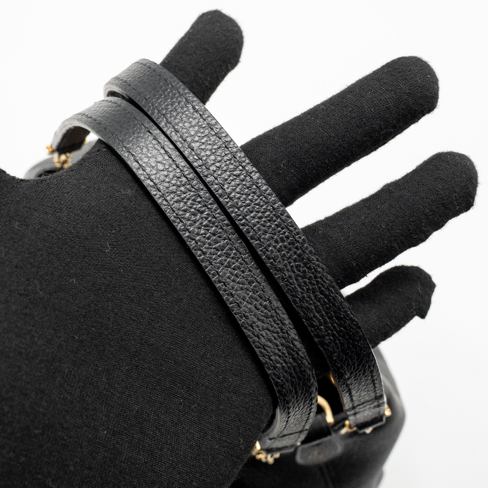 LOUIS VUITTON BUNDLE BAG MONOGRAM EMPREINTE LEATHER BLACK GHW