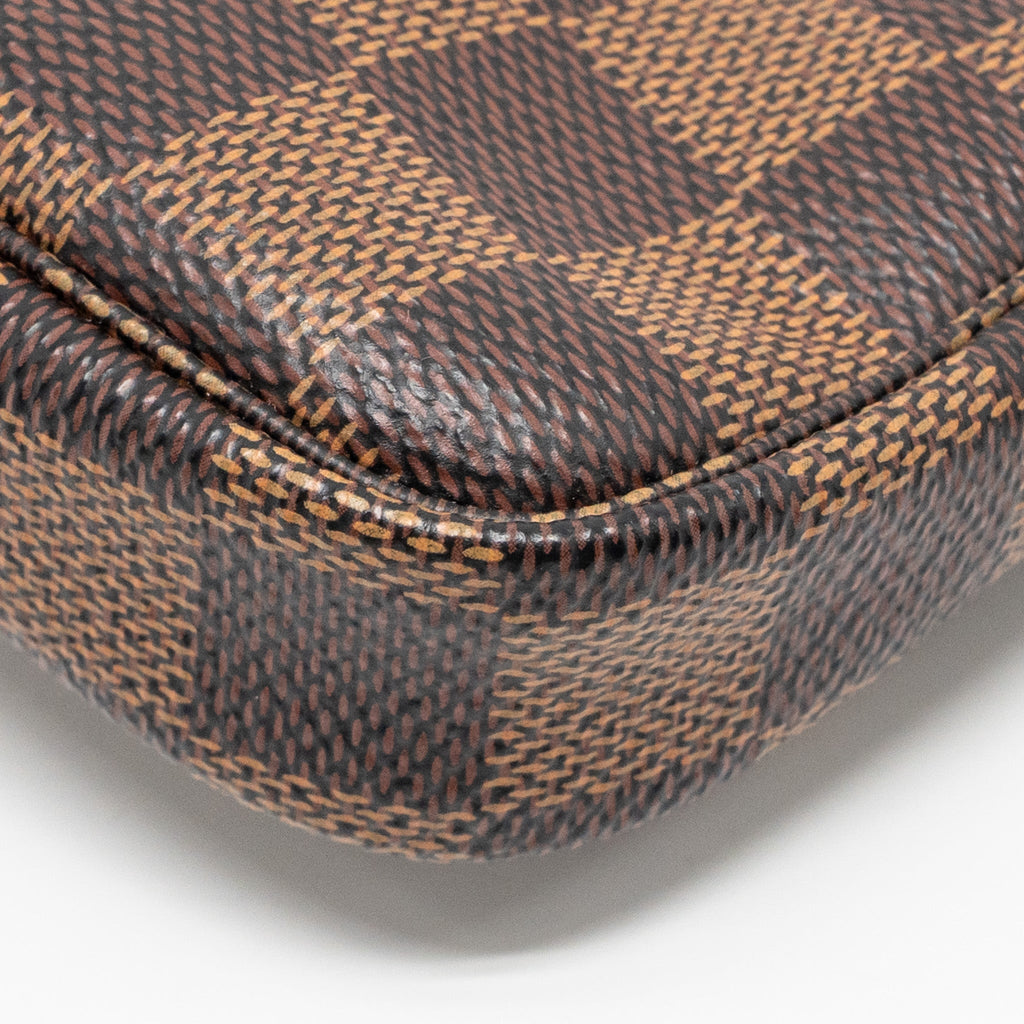 LOUIS VUITTON MINI POCHETTE ACCESSORIES DAMIER EBENE CANVAS GHW