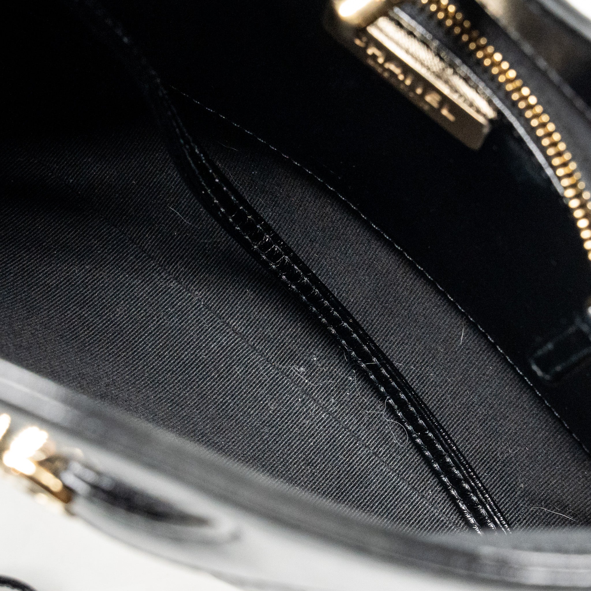 CHANEL MINI 31 BAG SHINY LAMBSKIN BLACK LGHW (MICROCHIP)