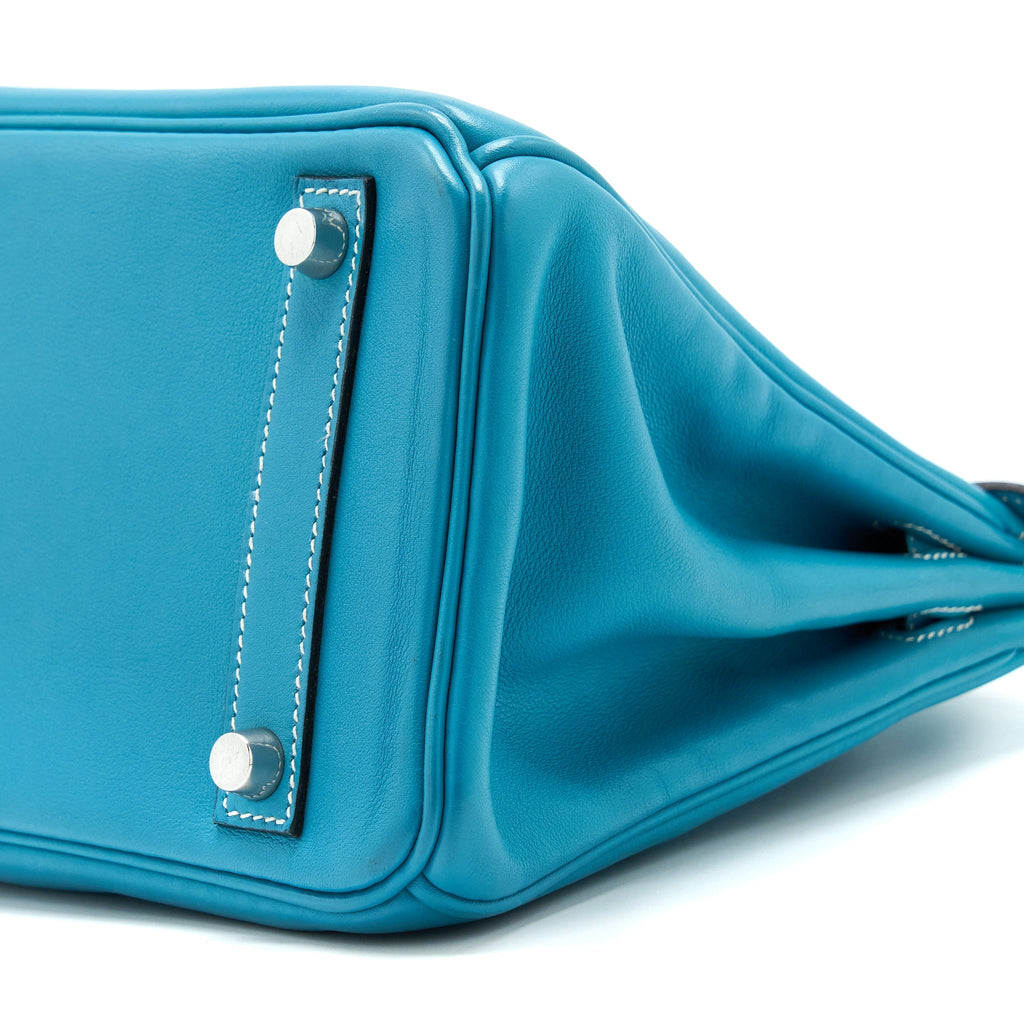 HERMES BIRKIN 25 SWIFT BLUE JEANS SHW