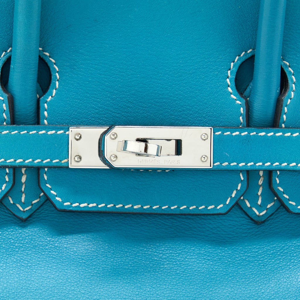 HERMES BIRKIN 25 SWIFT BLUE JEANS SHW