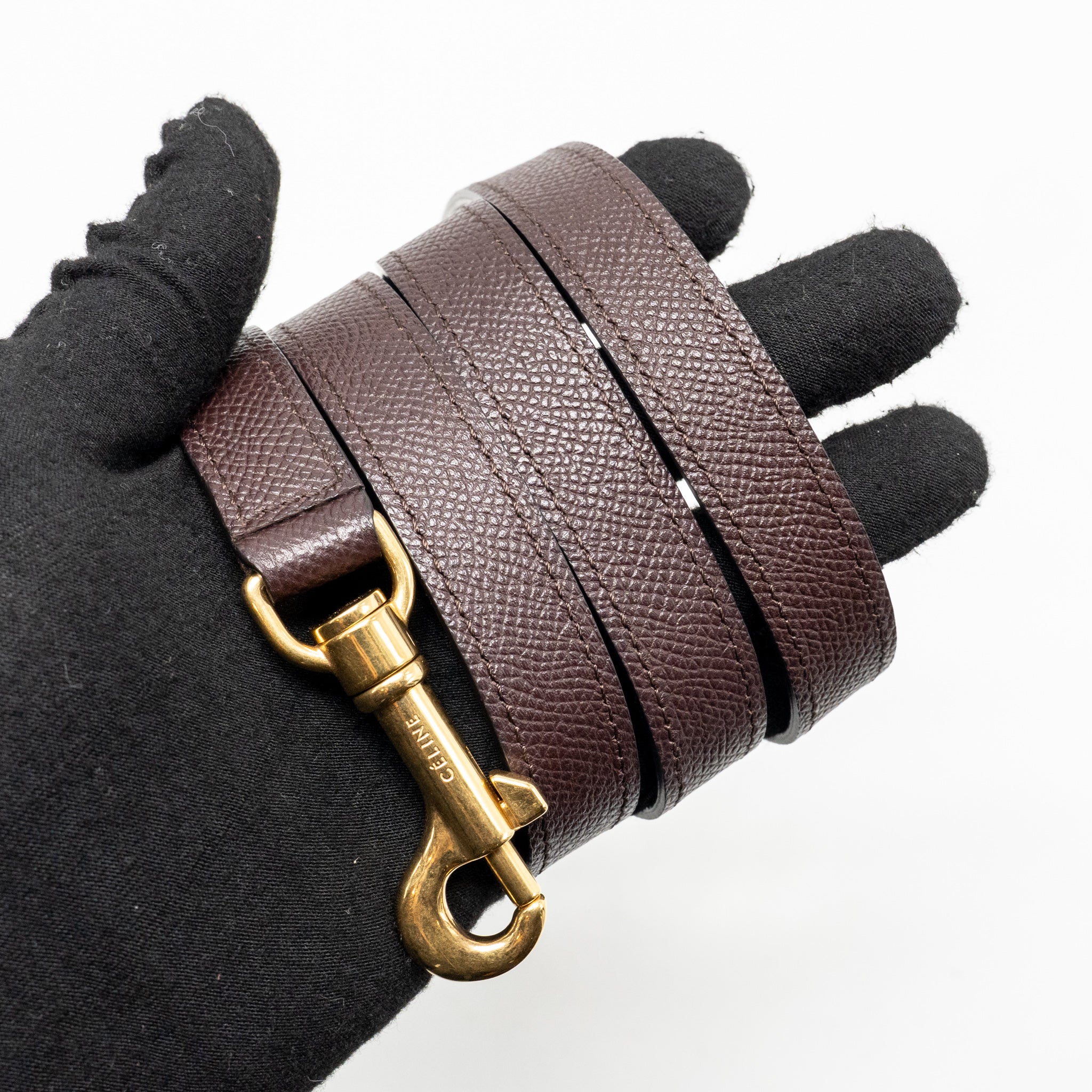 CELINE MICRO BELT BAG GRAINED CALFSKIN BURGUNDY GHW