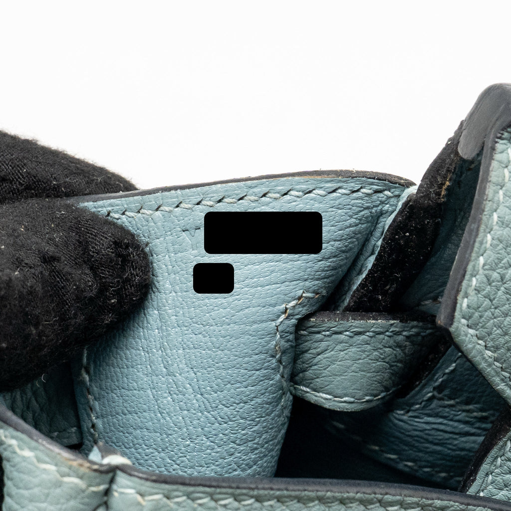 HERMES BIRKIN 25 TOGO 7G CIEL GHW