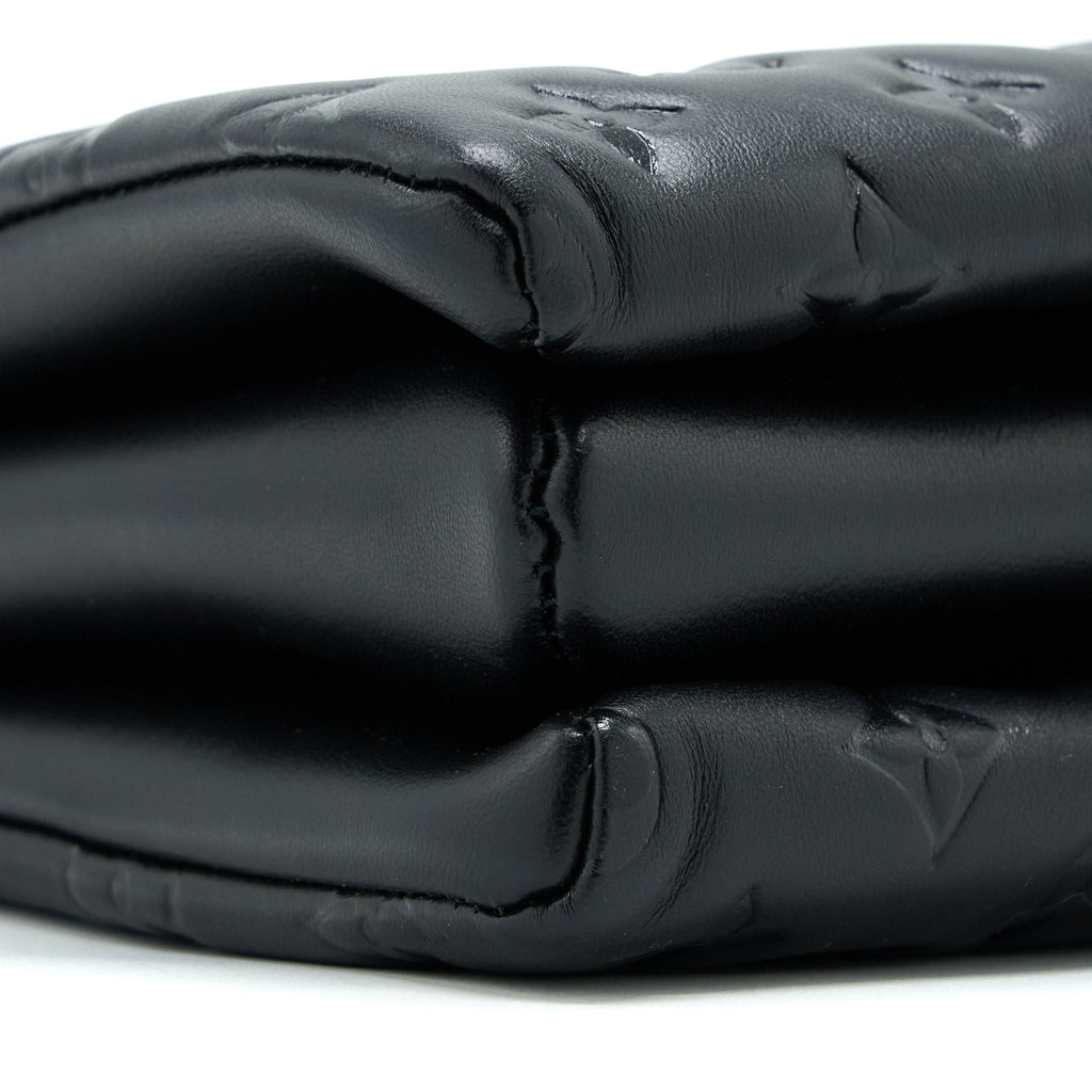 LOUIS VUITTON COUSSIN PM LAMBSKIN BLACK GHW (NEW VERISON)