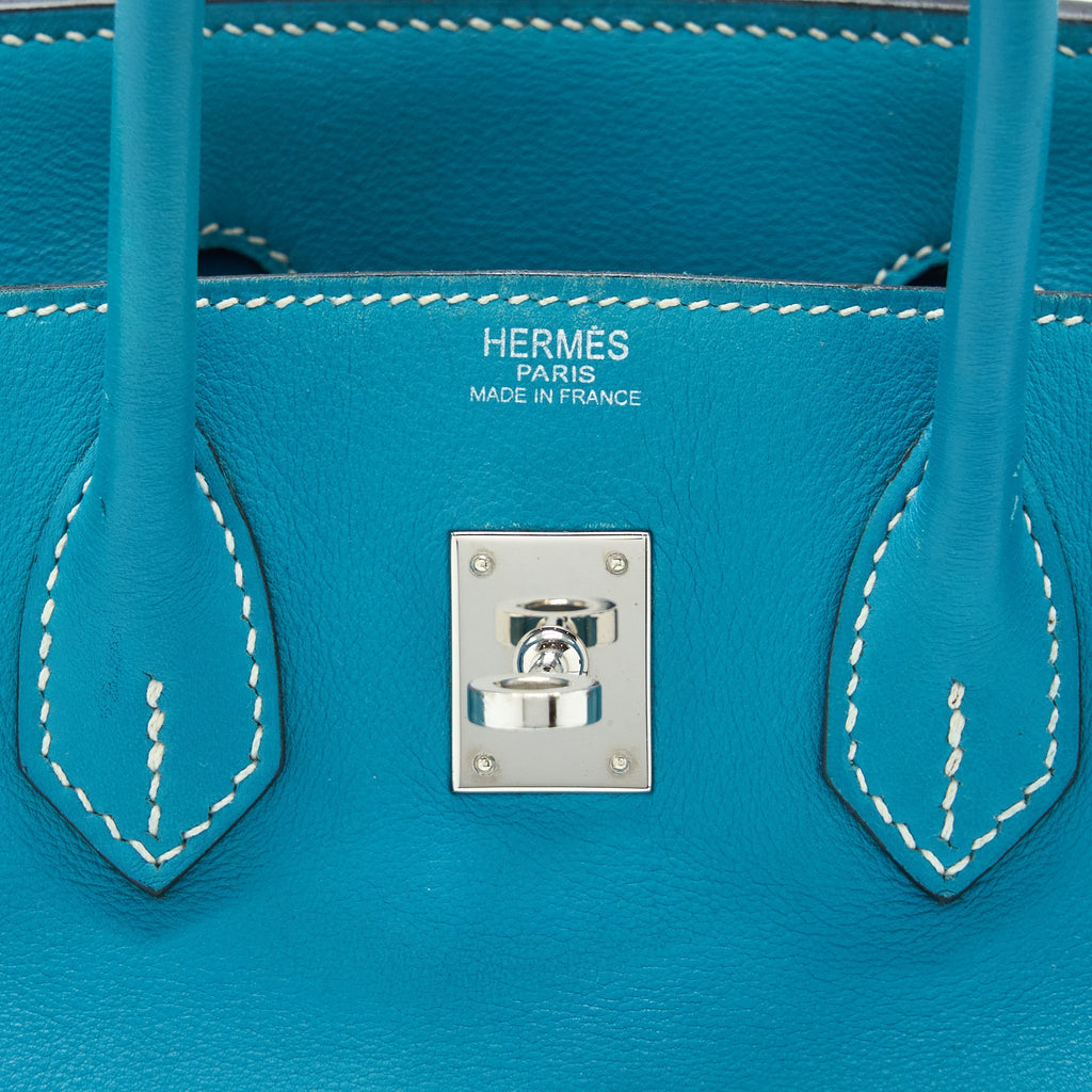 HERMES BIRKIN 25 SWIFT BLUE JEANS SHW