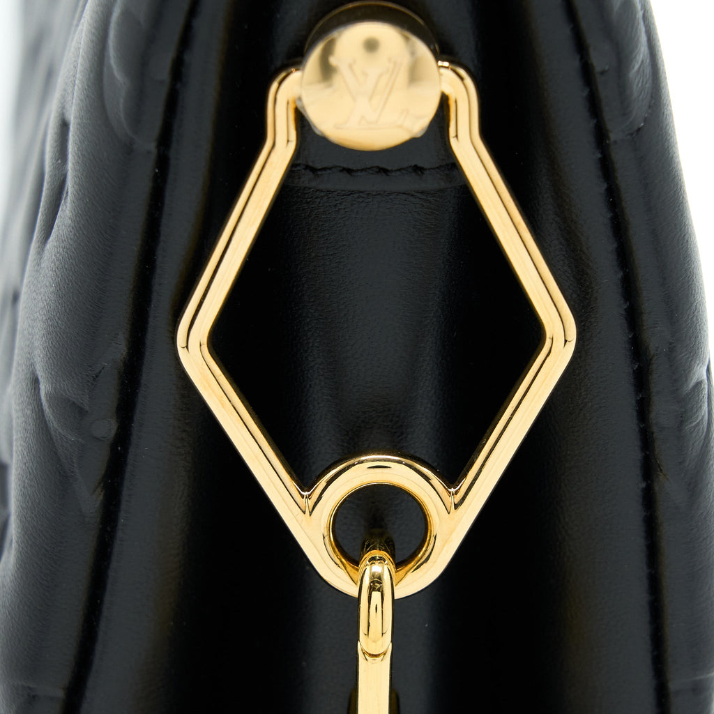 LOUIS VUITTON COUSSIN PM LAMBSKIN BLACK GHW (NEW VERISON)