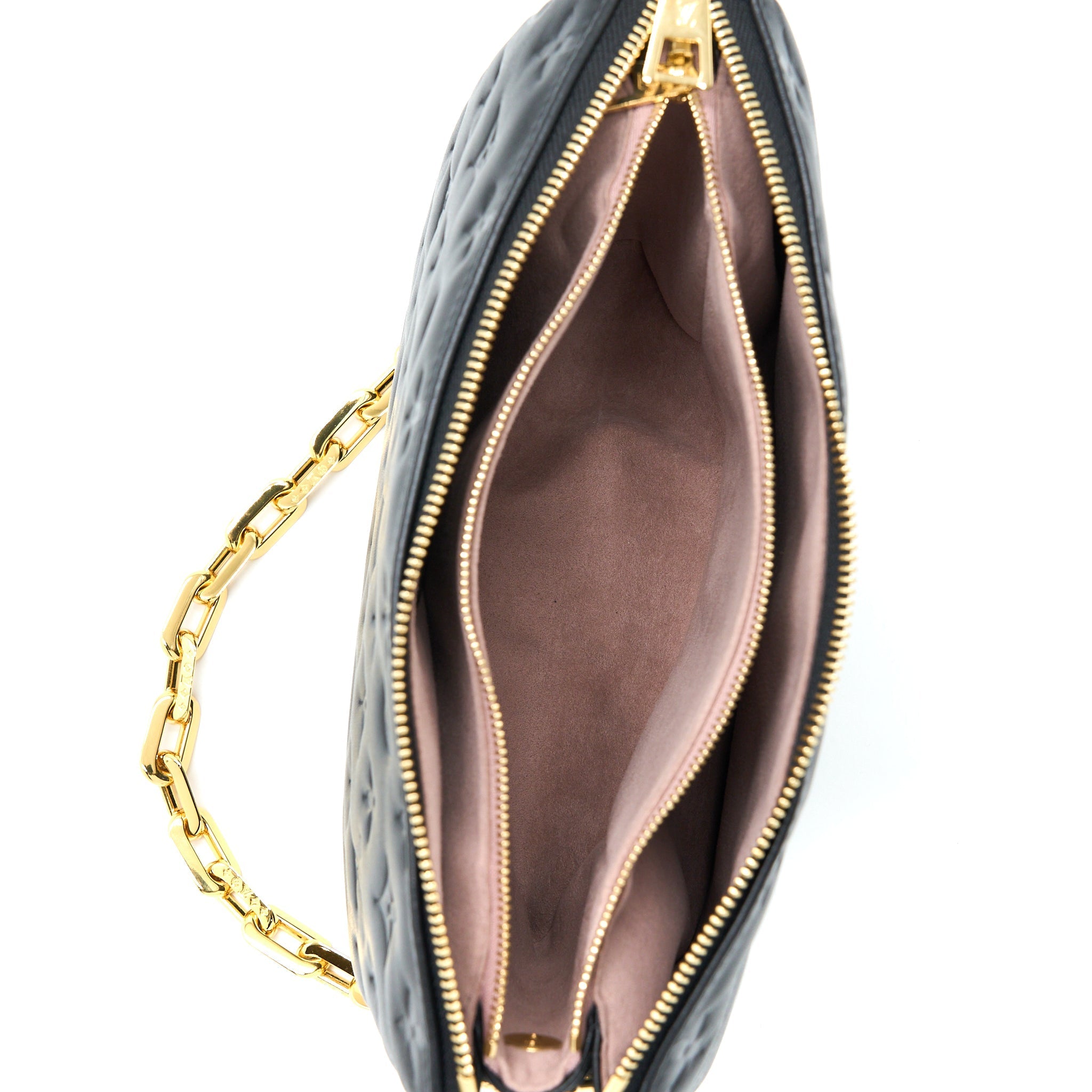 LOUIS VUITTON COUSSIN PM LAMBSKIN BLACK GHW (NEW VERISON)