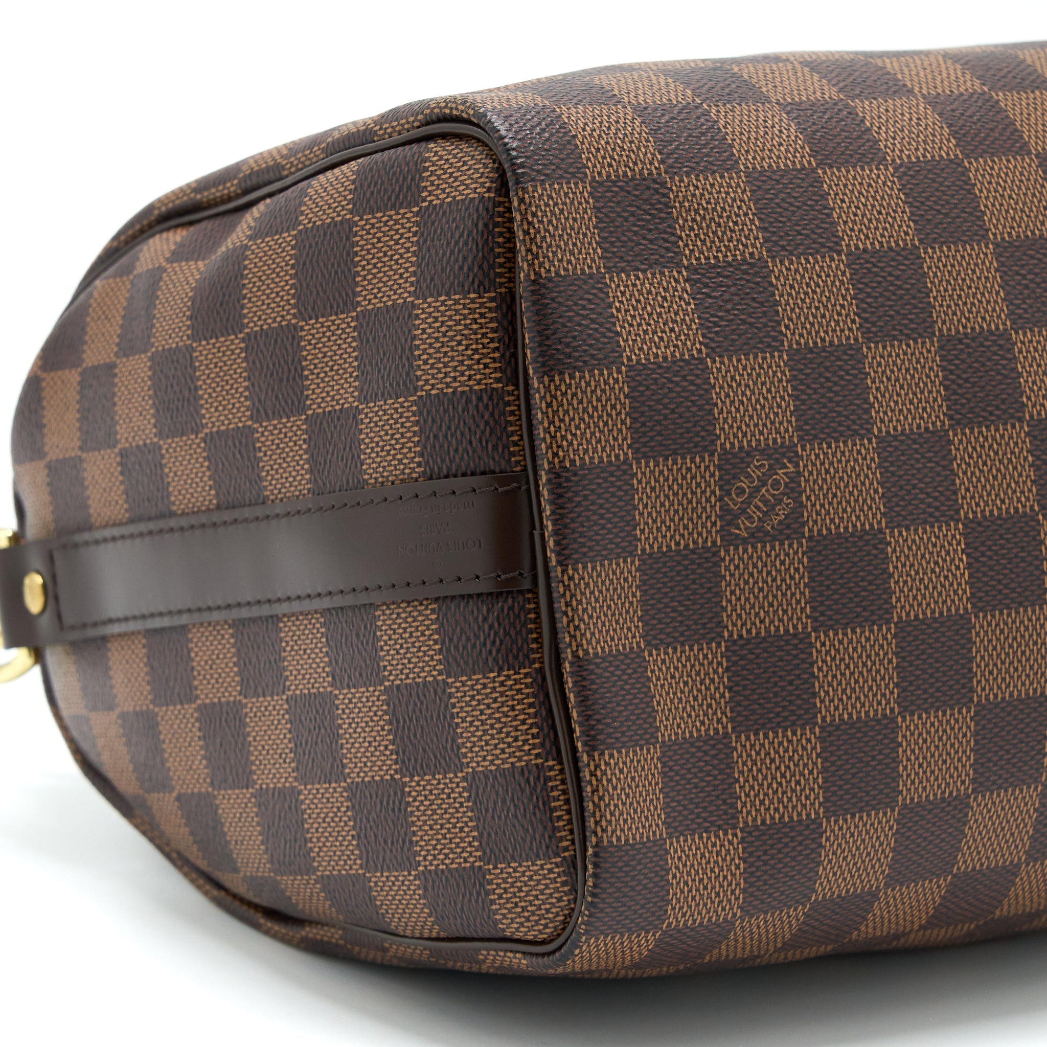 LOUIS VUITTON SPEEDY BANDOULIERE 25 DAMIER EBENE CANVAS GHW