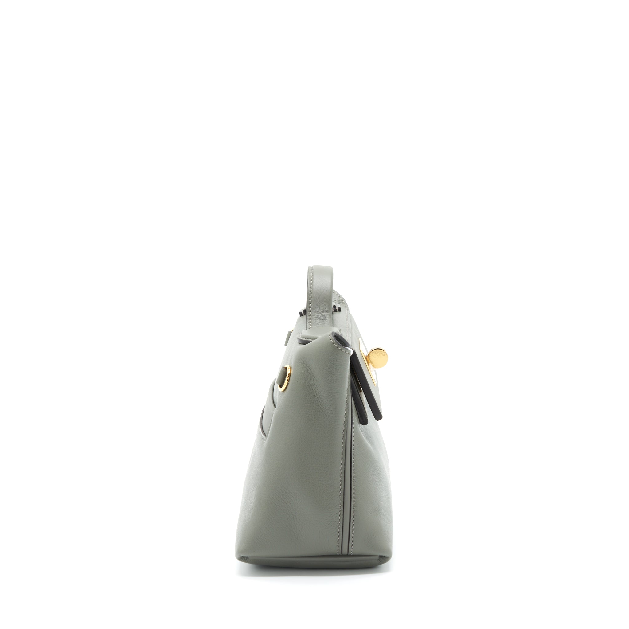 HERMES MINI 24/24 2424 - 21 EVERCOLOR / SWIFT GRIS MEYER GHW
